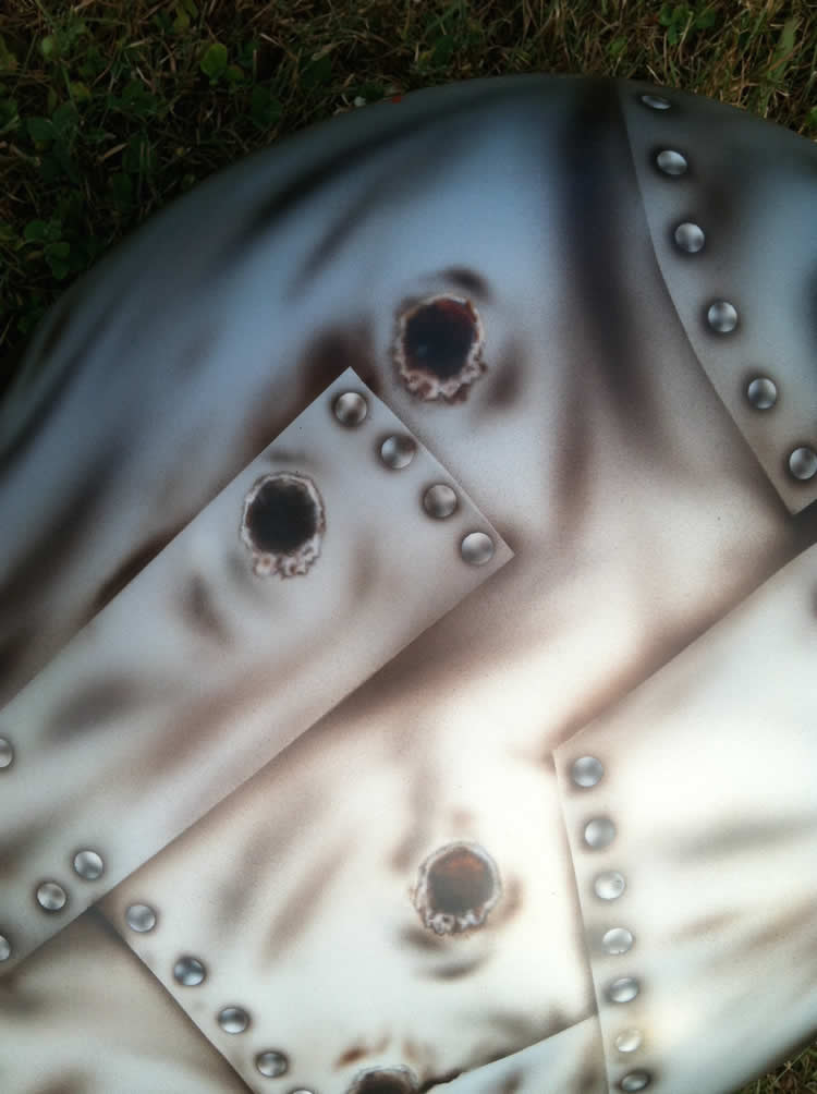 Bomber Tank, top view, magnified